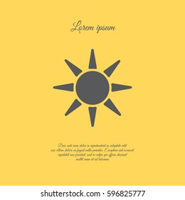 Web icon. Sun