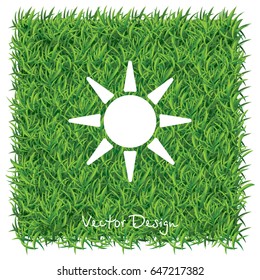 Web icon. Sun. vector illustration