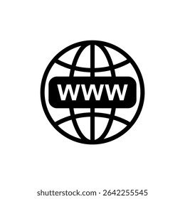 Web icon symbol for apps and websites. go to web sign and symbol. web click icon. Global search icon
