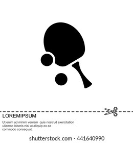 Web icon. Table tennis