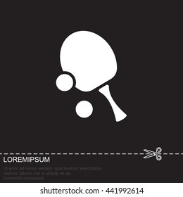 Web icon. Table tennis