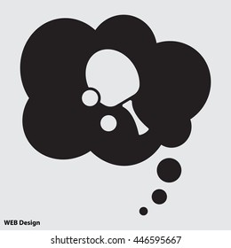 Web icon. Table tennis