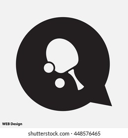Web icon. Table tennis