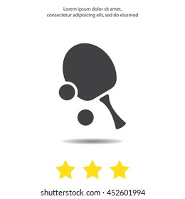 Web icon. Table tennis