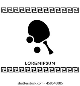 Web icon. Table tennis