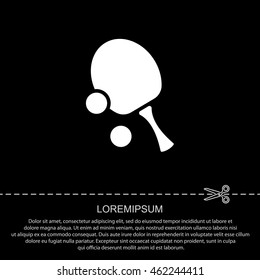 Web icon. Table tennis