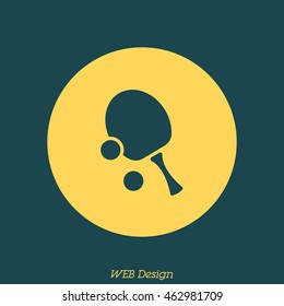 Web icon. Table tennis