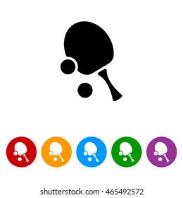 Web icon. Table tennis