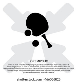 Web icon. Table tennis