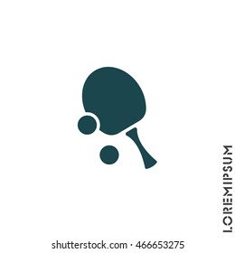 Web icon. Table tennis
