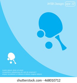 Web icon. Table tennis
