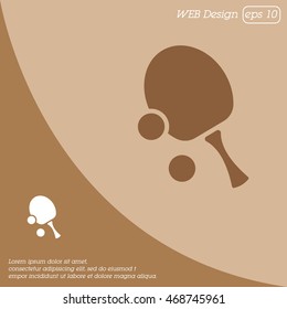 Web icon. Table tennis