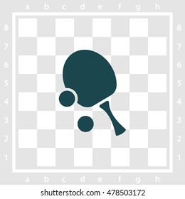 Web icon. Table tennis