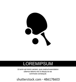 Web icon. Table tennis
