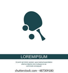 Web icon. Table tennis