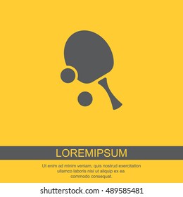 Web icon. Table tennis