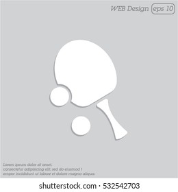 Web icon. Table tennis