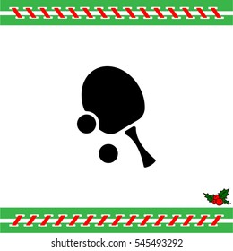 Web icon. Table tennis