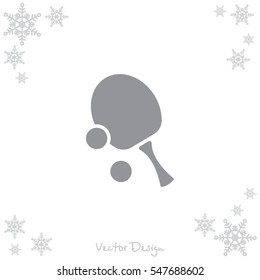 Web icon. Table tennis