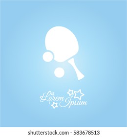 Web icon. Table tennis