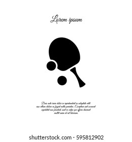 Web icon. Table tennis