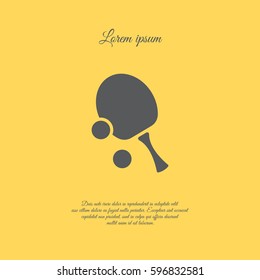Web icon. Table tennis