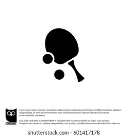 Web icon. Table tennis