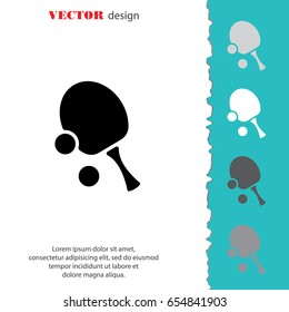 Web icon. Table tennis