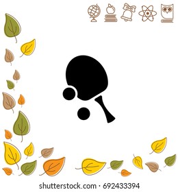 Web icon. Table tennis