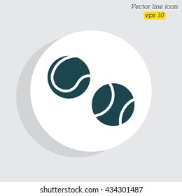 Web icon. Tennis