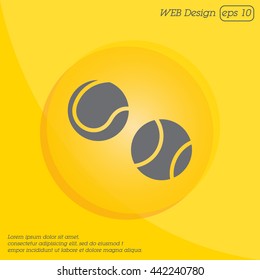 Web icon. Tennis