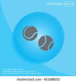 Web icon. Tennis