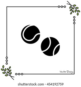 Web icon. Tennis