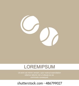 Web icon. Tennis