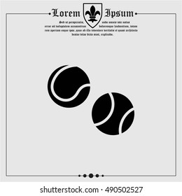 Web icon. Tennis