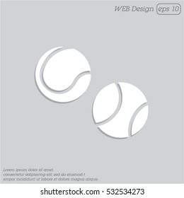 Web icon. Tennis