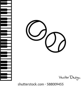 Web icon. Tennis