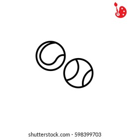 Web icon. Tennis. vector illustration