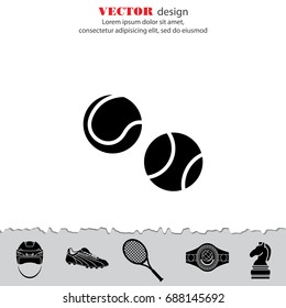 Web icon. Tennis. vector illustration
