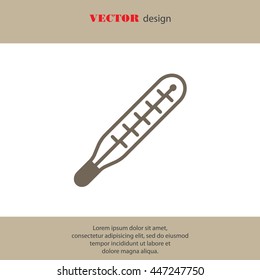 Web icon. Thermometer