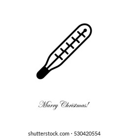 Web icon. Thermometer