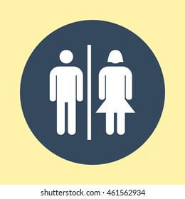 Web Icon of Toilet Or Facility.