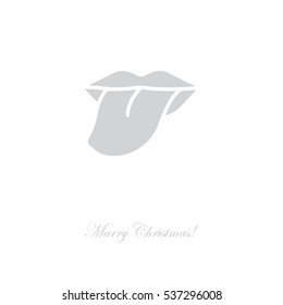 Web icon. Tongue