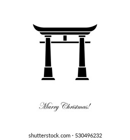 Web icon. Torii, Japan gate