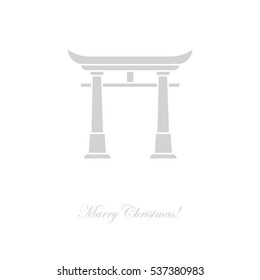 Web icon. Torii, Japan gate