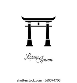 Web icon. Torii, Japan gate
