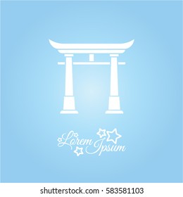 Web icon. Torii, Japan gate
