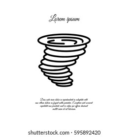 Web icon. Tornado