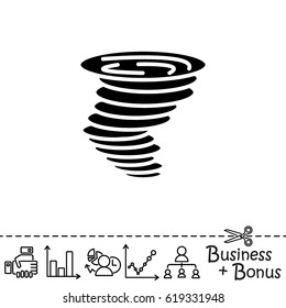 Web icon. Tornado 