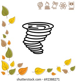 Web icon. Tornado